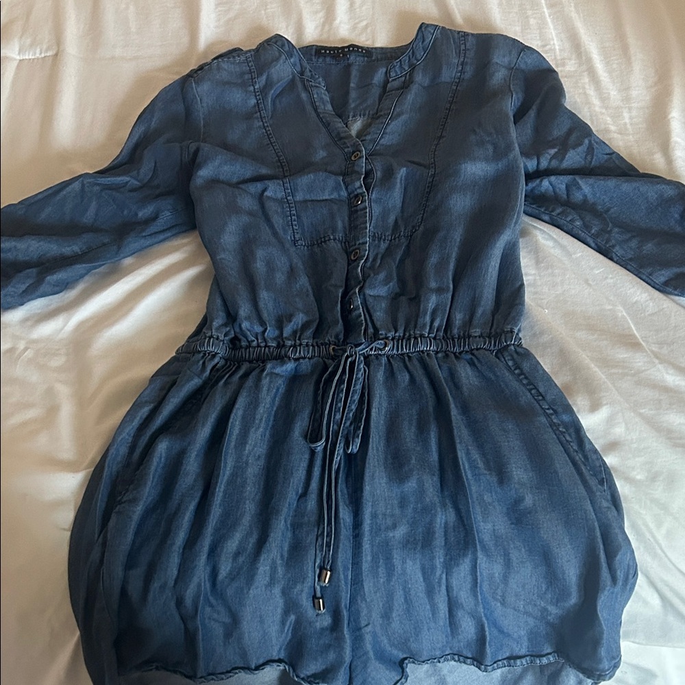 Haute Monde Denim Blue Top